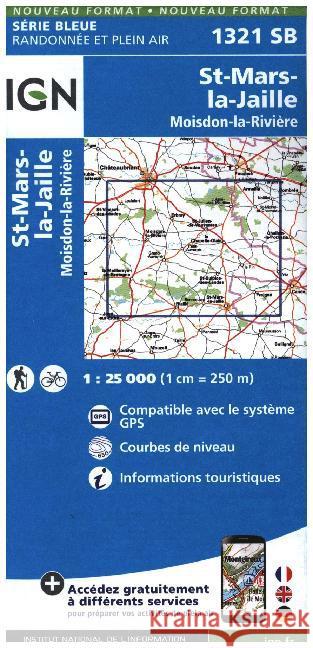 St-Mars-la-Jaille / Moisdon-la-Riviere: 2016  9782758535409 Institut Geographique National - książka