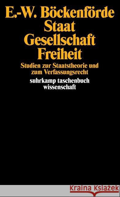 Staat, Gesellschaft, Freiheit Böckenförde, Ernst-Wolfgang 9783518277638 Suhrkamp - książka