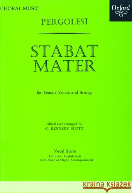 Stabat Mater  9780193377912 Oxford University Press - książka