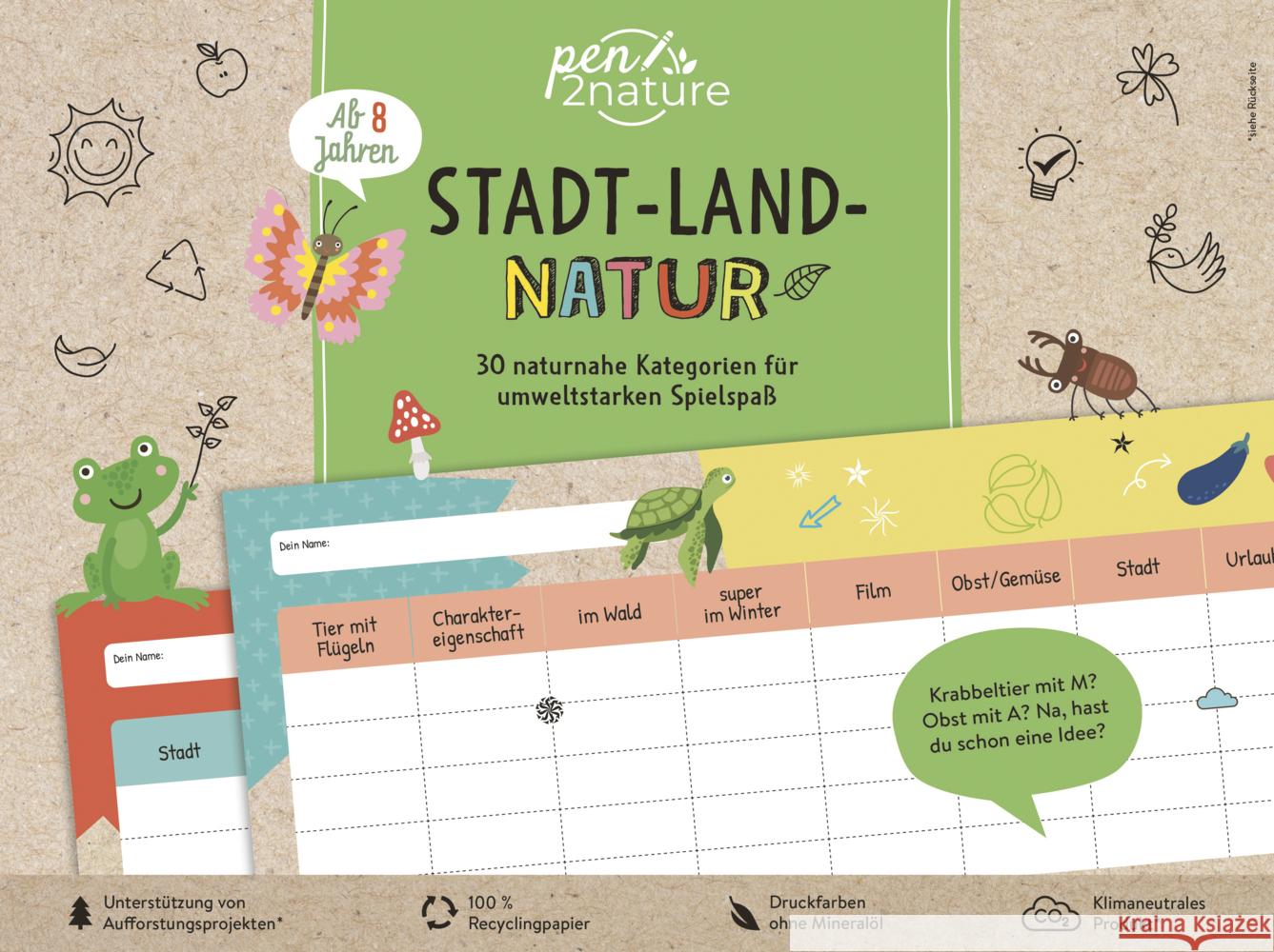 Stadt-Land-Natur. Block für Kinder ab 8 Jahren pen2nature 9783987640377 Good Life Books & Media GmbH - książka