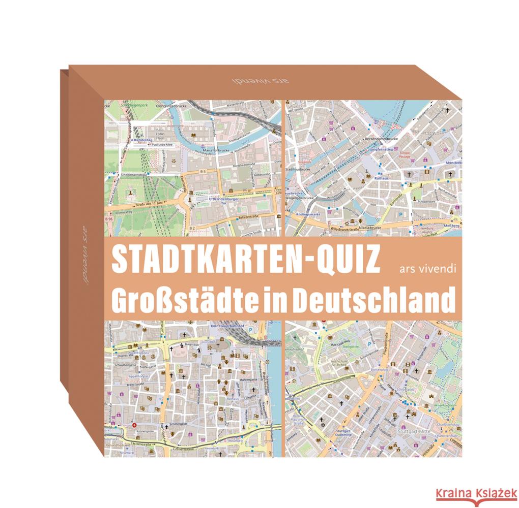 Stadtkarten-Quiz Großstädte in Deutschland Wilkes, Johannes 4250364119207 ars vivendi - książka