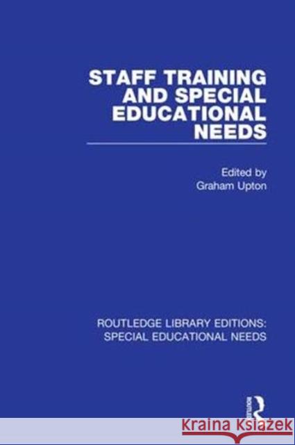 Staff Training and Special Educational Needs  9781138594135 Taylor and Francis - książka