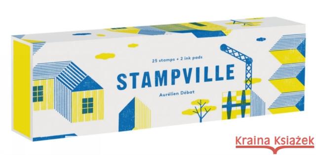 Stampville : 25 stamps + 2 ink pads Aurelian Debat 9781616896010 Princeton Architectural Press - książka