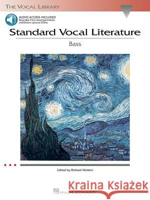 Standard Vocal Literature - An Introduction to Repertoire for Bass Book/Online Audio Walters, Richard 9780634078774 Hal Leonard Publishing Corporation - książka