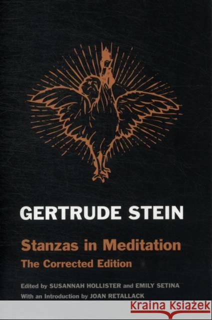 Stanzas in Meditation: The Corrected Edition Gertrude Stein 9780300153095  - książka