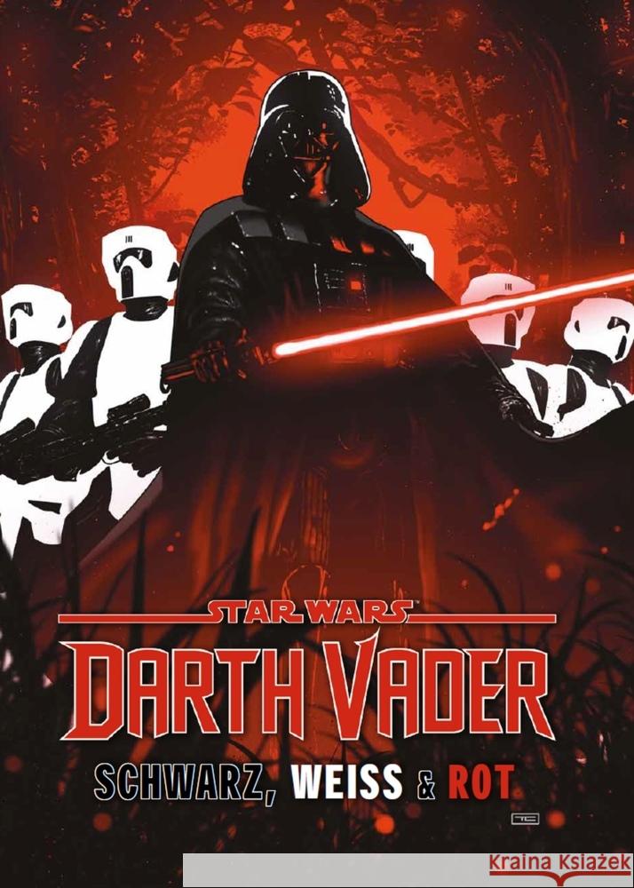 Star Wars Comics: Darth Vader - Schwarz, Weiss & Rot Deluxe Aaron, Jason, Johnson, Daniel Warren, Bernardin, Marc 9783741638022 Panini Manga und Comic - książka