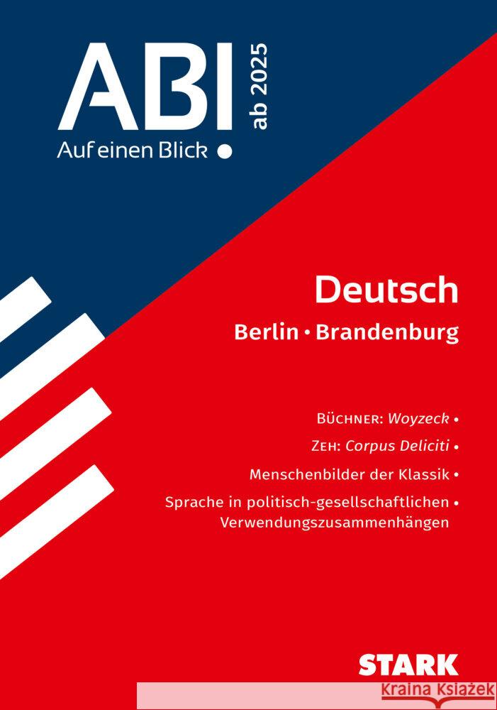 STARK Abi - auf einen Blick! Deutsch Berlin/Brandenburg ab 2025  9783849059859 Stark Verlag - książka