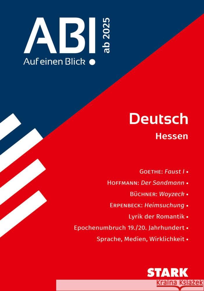 STARK Abi - auf einen Blick! Deutsch Hessen ab 2025  9783849059842 Stark Verlag - książka