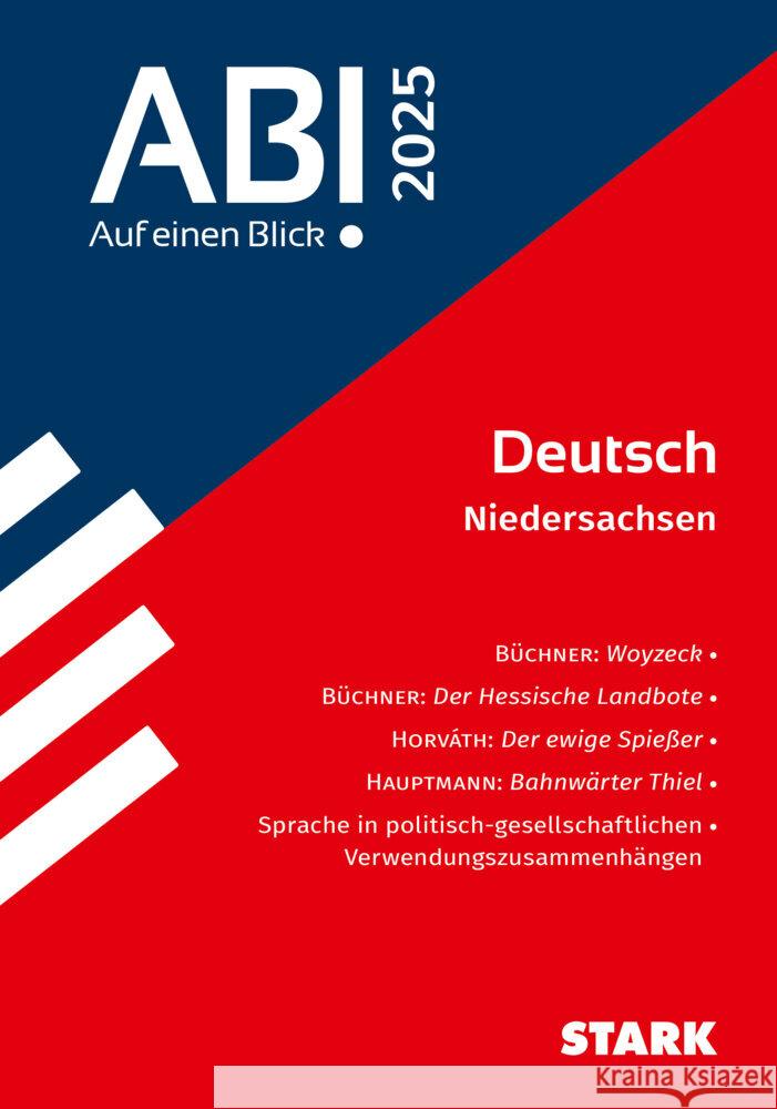 STARK Abi - auf einen Blick! Deutsch Niedersachsen 2025  9783849059828 Stark Verlag - książka