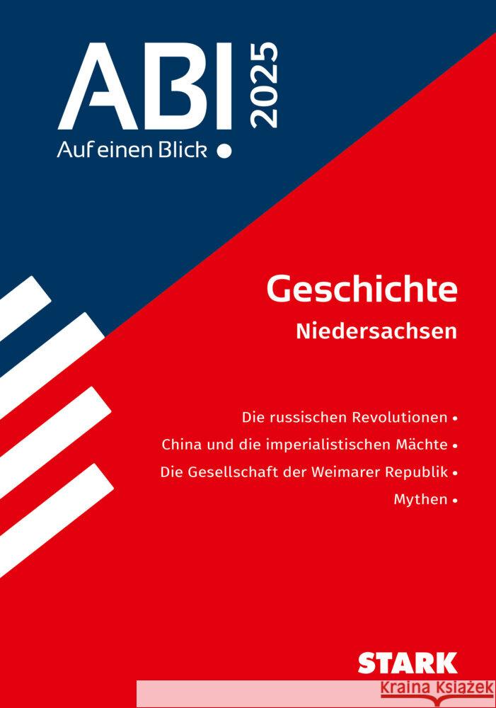 STARK Abi - auf einen Blick! Geschichte Niedersachsen 2025  9783849059835 Stark Verlag - książka