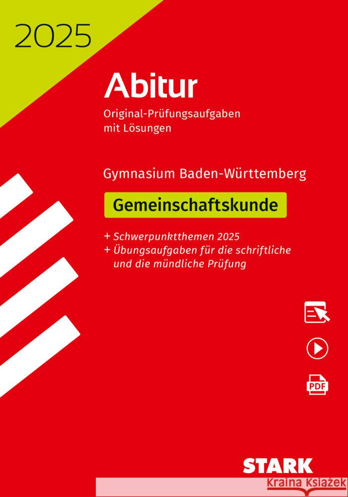 STARK Abiturprüfung BaWü 2025 - Gemeinschaftskunde, m. 1 Buch, m. 1 Beilage  9783849061135 Stark Verlag - książka