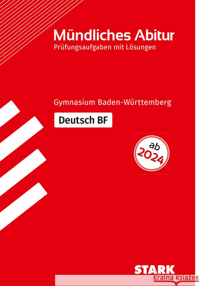 STARK Abiturprüfung BaWü - Deutsch Basisfach  9783849056841 Stark Verlag - książka