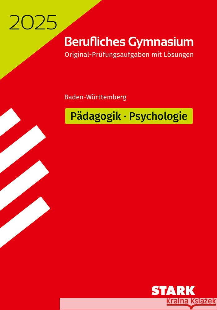 STARK Abiturprüfung Berufliches Gymnasium 2025 - Pädagogik/Psychologie - BaWü  9783849061166 Stark Verlag - książka