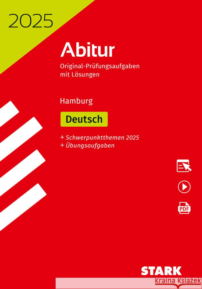 STARK Abiturprüfung Hamburg 2025 - Deutsch, m. 1 Buch, m. 1 Beilage  9783849060077 Stark Verlag - książka