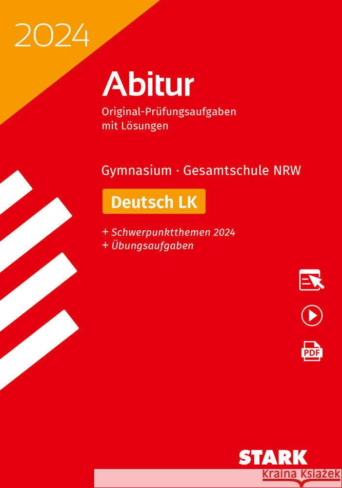 STARK Abiturprüfung NRW 2024 - Deutsch LK, m. 1 Buch, m. 1 Beilage  9783849057367 Stark Verlag - książka