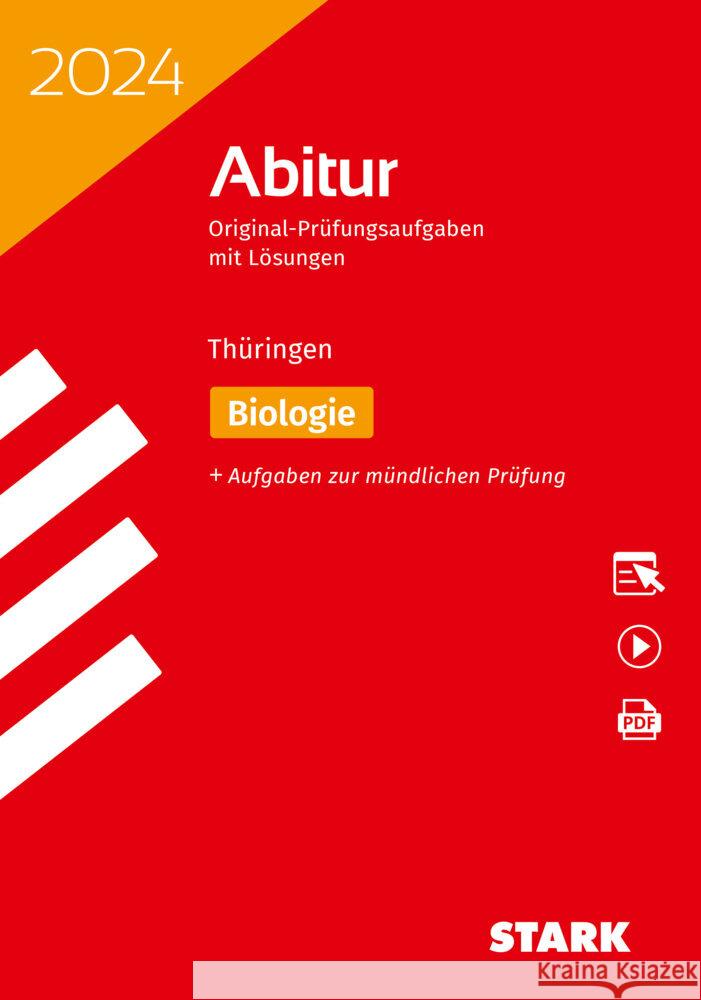 STARK Abiturprüfung Thüringen 2024 - Biologie, m. 1 Buch, m. 1 Beilage  9783849059354 Stark Verlag - książka