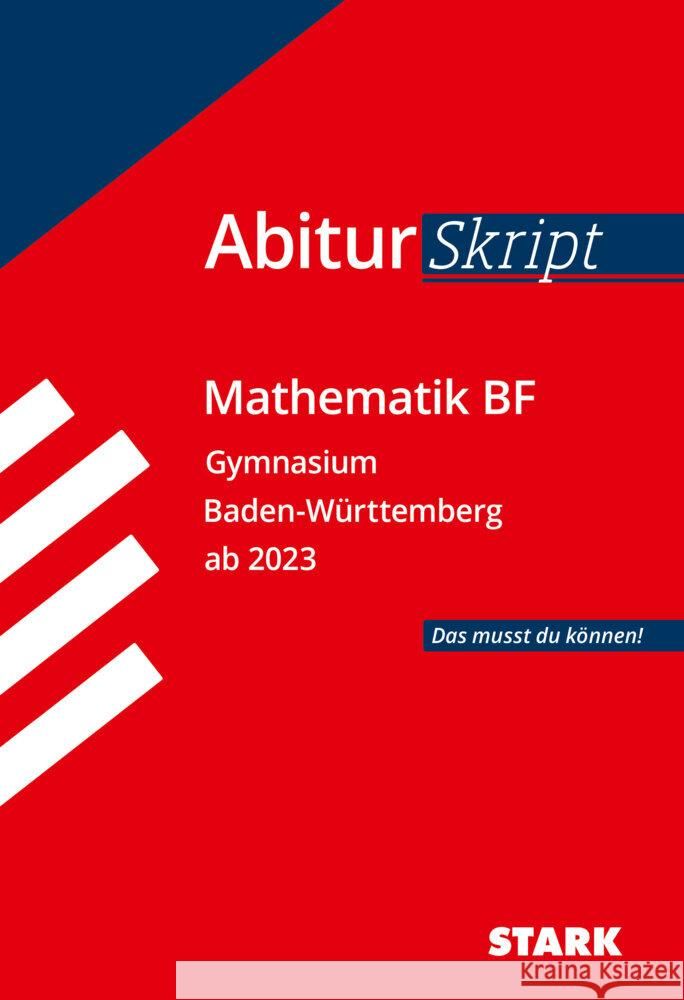 STARK AbiturSkript - Mathematik BF - BaWü  9783849056087 Stark Verlag - książka