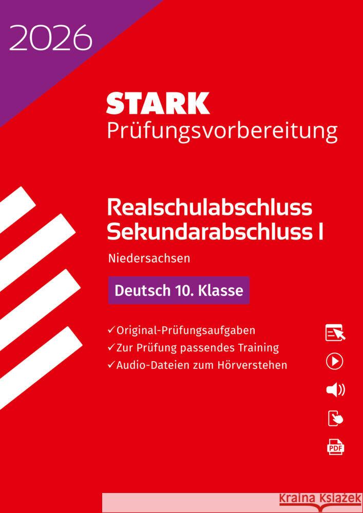 STARK Deutsch - Realschulabschluss 2026 Niedersachsen - Prüfungsvorbereitung, m. 1 Buch, m. 1 Beilage  9783849062897 Stark Verlag - książka