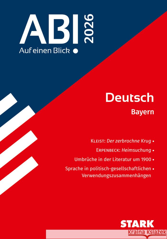 STARK Deutsch - Abi - Auf einen Blick! 2026 Bayern  9783849062613 Stark Verlag - książka
