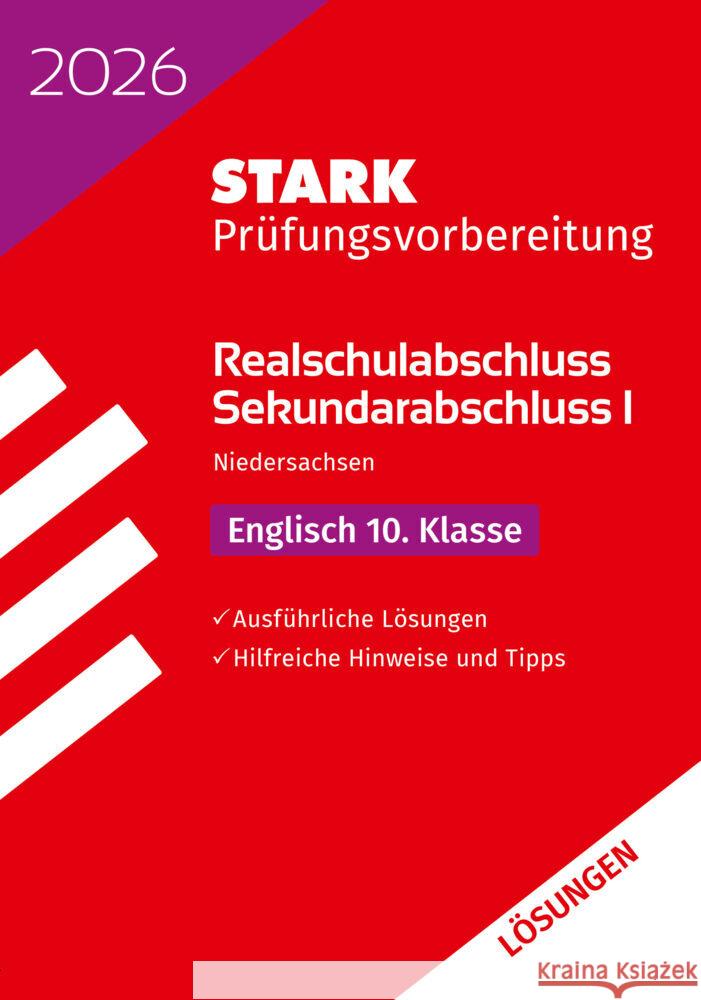 STARK Lösungen zu Englisch - Realschulabschluss 2026 Niedersachsen - Prüfungsvorbereitung  9783849062927 Stark Verlag - książka