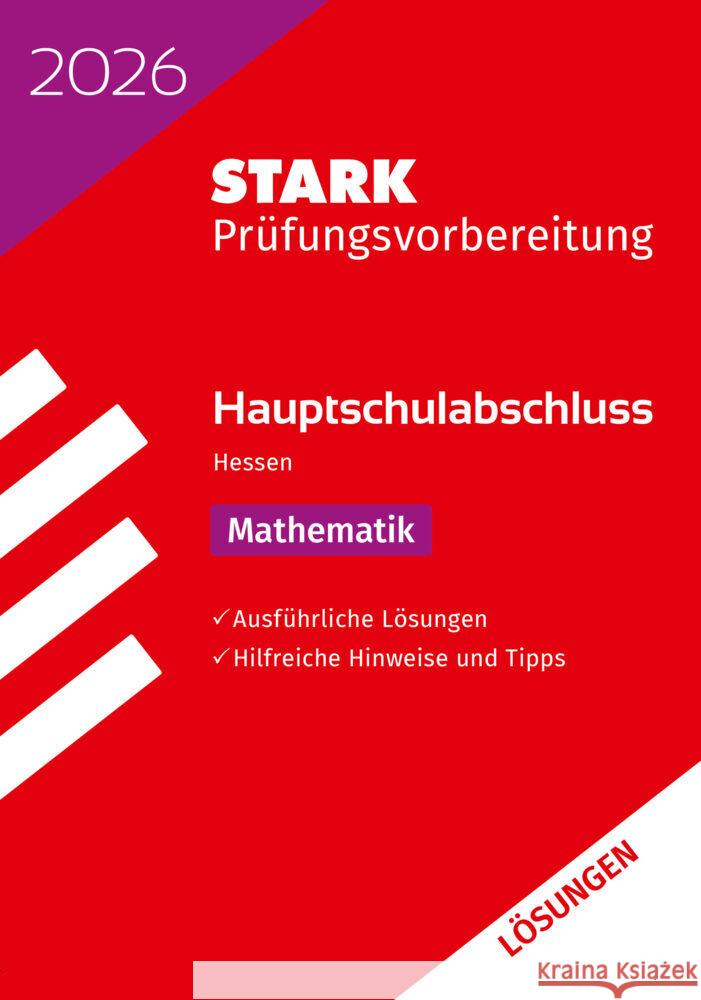 STARK Lösungen zu Mathematik - Hauptschulabschluss 2026 Hessen - Prüfungsvorbereitung  9783849063443 Stark Verlag - książka