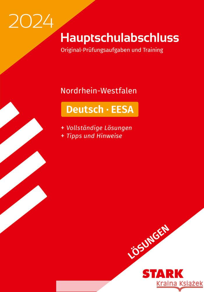 STARK Lösungen zu Original-Prüfungen und Training - Hauptschulabschluss 2024 - Deutsch - NRW  9783849057640 Stark Verlag - książka