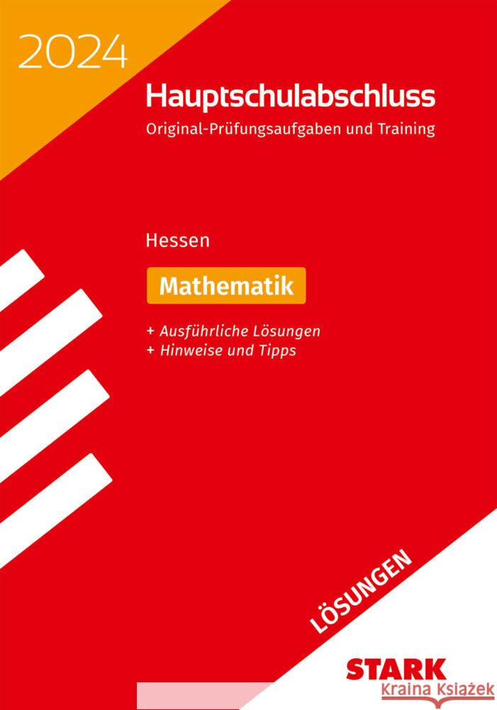 STARK Lösungen zu Original-Prüfungen und Training Hauptschulabschluss 2024 - Mathematik - Hessen  9783849057916 Stark Verlag - książka