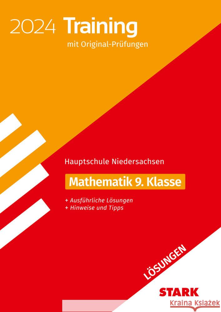 STARK Lösungen zu Original-Prüfungen und Training Hauptschule 2024 - Mathematik 9. Klasse - Niedersachsen  9783849057282 Stark Verlag - książka
