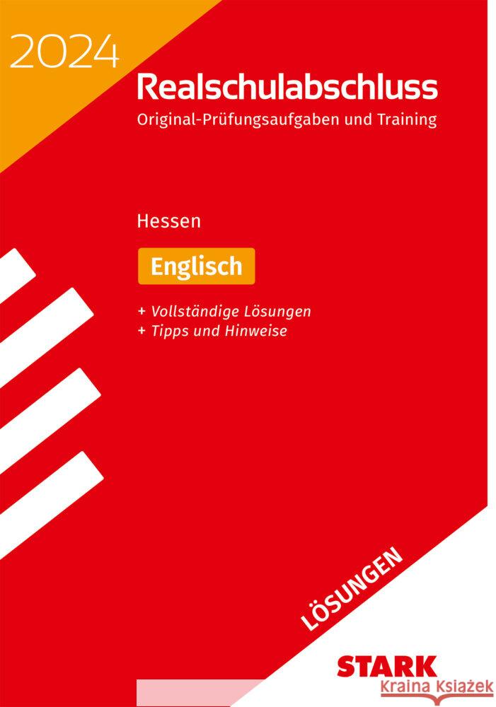 STARK Lösungen zu Original-Prüfungen und Training Realschulabschluss 2024 - Englisch - Hessen  9783849057879 Stark Verlag - książka