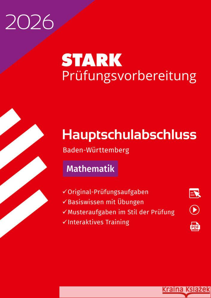 STARK Mathematik - Hauptschulabschluss 2026 BW - Prüfungsvorbereitung, m. 1 Buch, m. 1 Beilage  9783849063795 Stark Verlag - książka