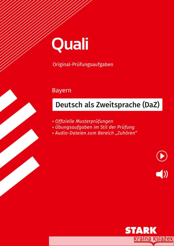 STARK Original-Prüfungen Quali Mittelschule - Deutsch als Zweitsprache (DaZ)- Bayern  9783849062422 Stark Verlag - książka