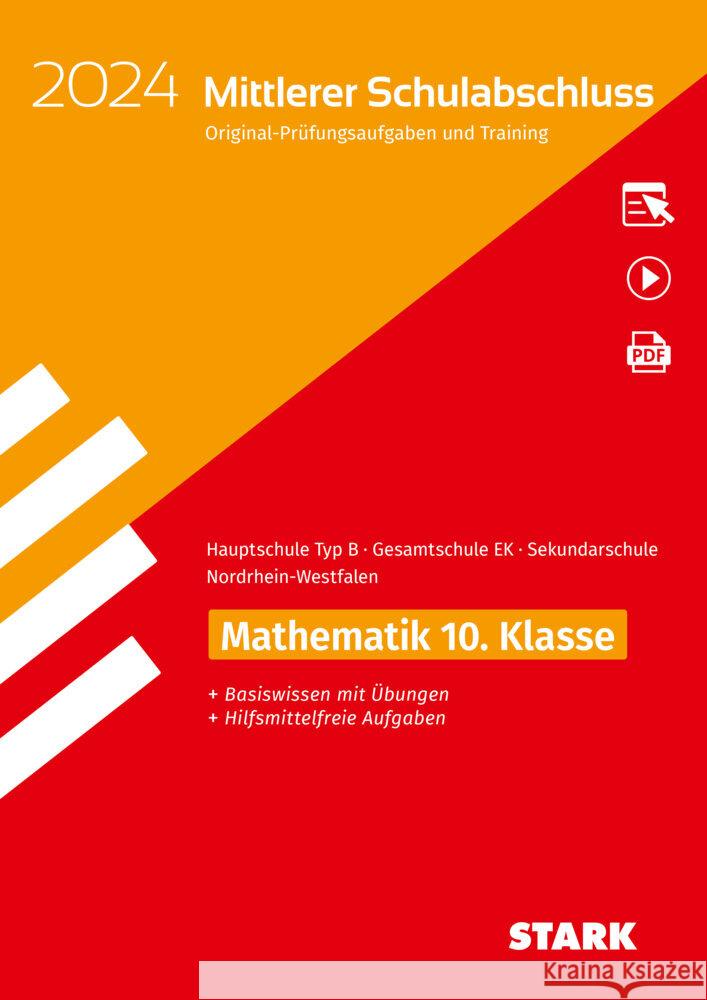 STARK Original-Prüfungen und Training - Mittlerer Schulabschluss 2024 - Mathematik - Hauptschule Typ B/, m. 1 Buch, m. 1 Beilage  9783849057619 Stark Verlag - książka