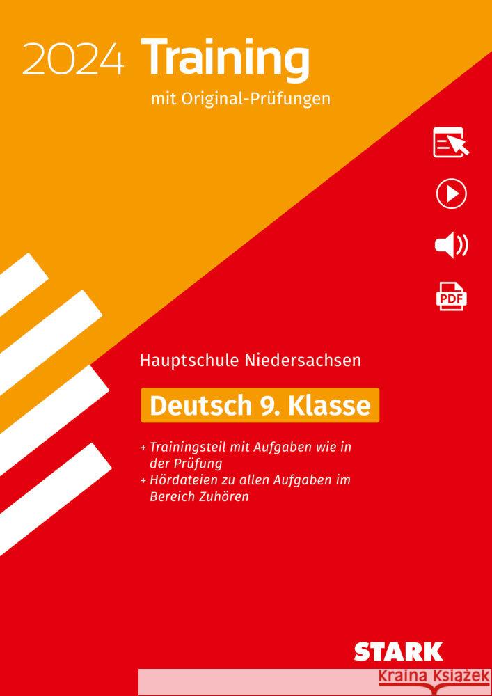 STARK Original-Prüfungen und Training Hauptschule 2024 - Deutsch 9. Klasse - Niedersachsen, m. 1 Buch, m. 1 Beilage  9783849057305 Stark Verlag - książka