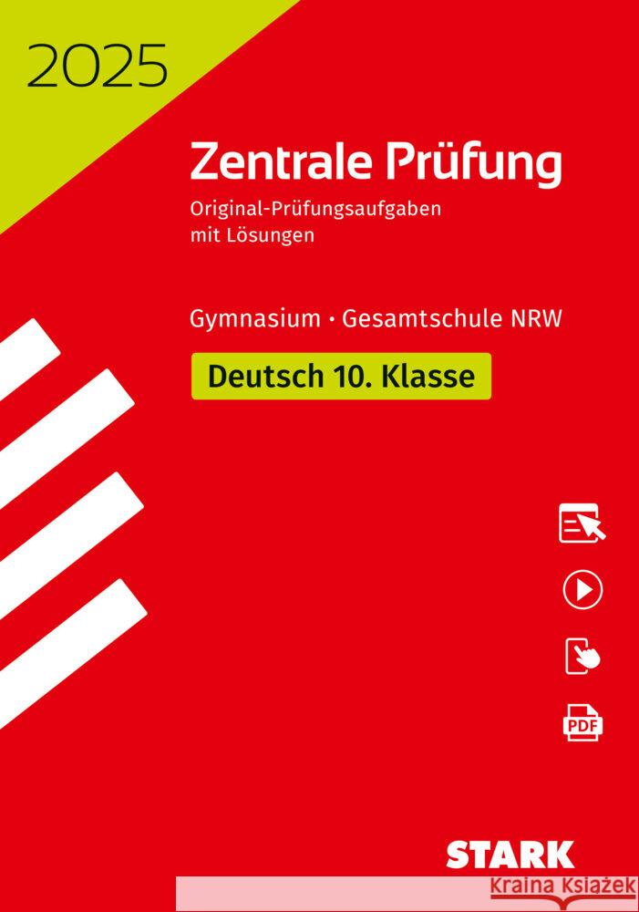 STARK Zentrale Prüfung 2025 - Deutsch 10. Klasse - NRW, m. 1 Buch, m. 1 Beilage Esser-Palm, Regina, Volkhausen, Bernd 9783849060695 Stark Verlag - książka