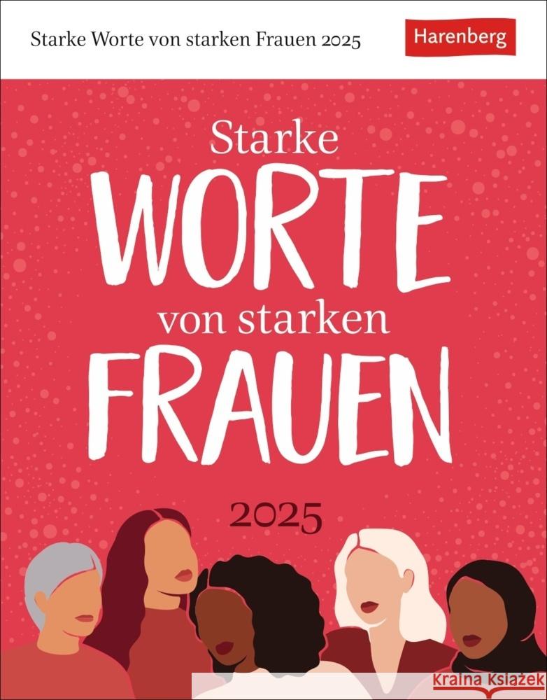 Starke Worte von starken Frauen Tagesabreißkalender 2025 Linne, Julia, Lotz, Brigitte, chnober-Sen, Martina 9783840034077 Harenberg - książka