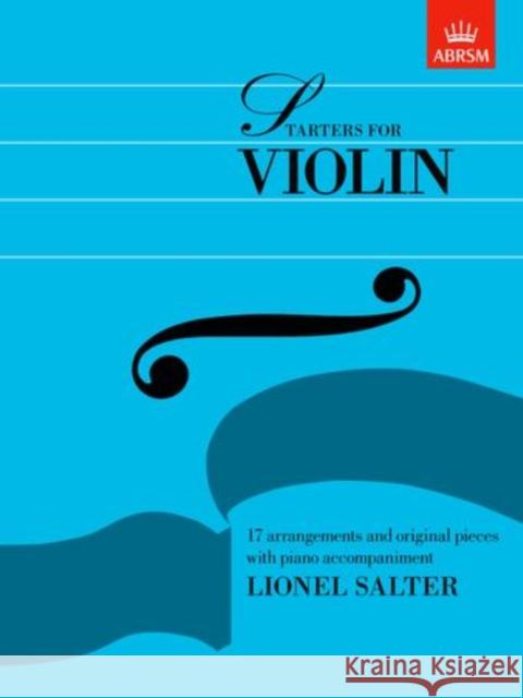 Starters for Violin  9781854723956 Associated Board of the Royal Schools of Musi - książka