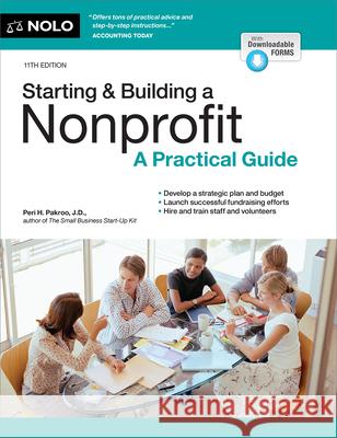 Starting & Building a Nonprofit: A Practical Guide Peri Pakroo 9781413334142 NOLO - książka