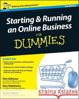 Starting and Running an Online Business For Dummies Kim Gilmour 9781119991380  - książka