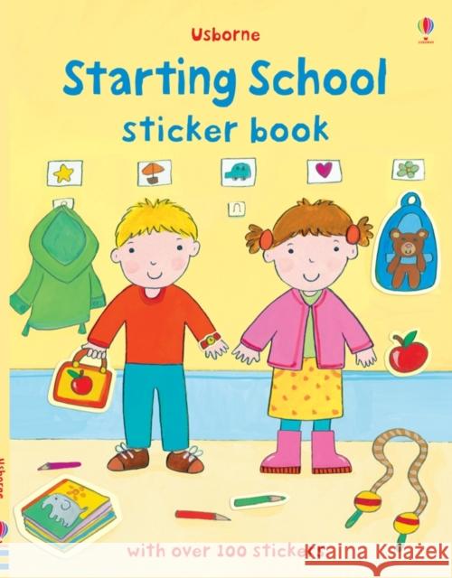 Starting School Sticker Book Felicity Brooks 9781409534938 Usborne Publishing Ltd - książka
