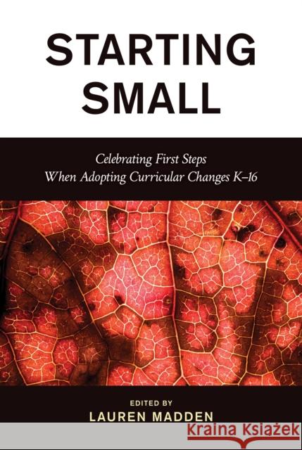 Starting Small: Celebrating First Steps When Adopting Curricular Changes K-16 Lauren Madden 9781538191675 Rowman & Littlefield Publishers - książka