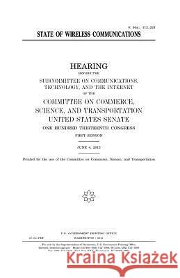 State of wireless communications Senate, United States 9781981463664 Createspace Independent Publishing Platform - książka