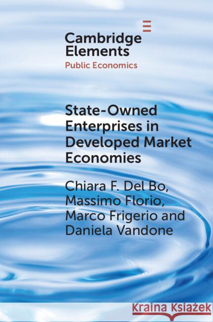 State-Owned Enterprises in Developed Market Economies: Theory and Empirics Daniela (University of Milan) Vandone 9781009625227 Cambridge University Press - książka