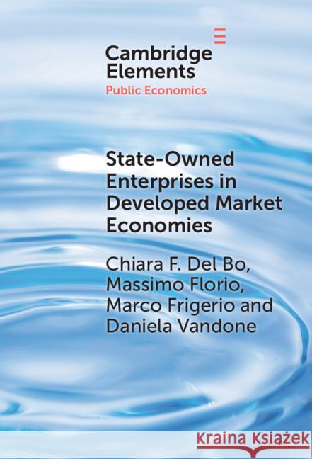 State-Owned Enterprises in Developed Market Economies: Theory and Empirics Daniela (University of Milan) Vandone 9781009625258 Cambridge University Press - książka
