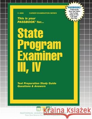 State Program Examiner III, IV Passbooks 9781799348665 National Learning Corp - książka