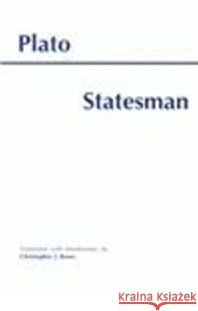 Statesman Plato C. J. Rowe 9780872204638 HACKETT PUBLISHING CO, INC - książka