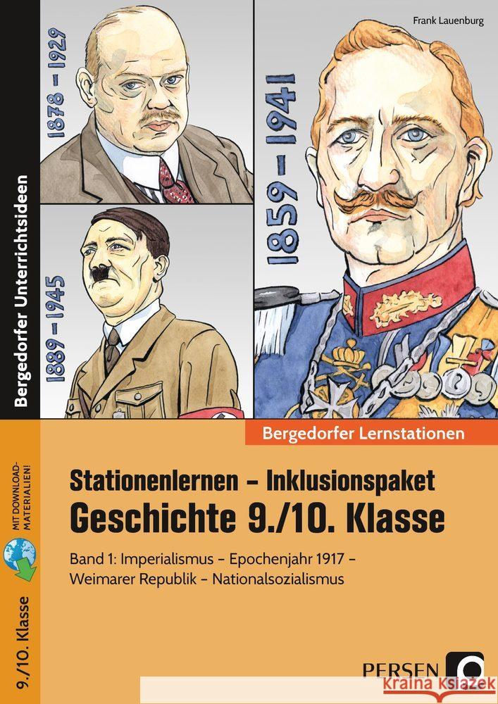 Stationenlernen Geschichte 9/10 Band 1 - inklusiv, m. 1 Beilage Lauenburg, Frank 9783403204497 Persen Verlag in der AAP Lehrerwelt - książka