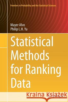 Statistical Methods for Ranking Data Mayer Alvo Philip L. H. Yu 9781493947812 Springer - książka