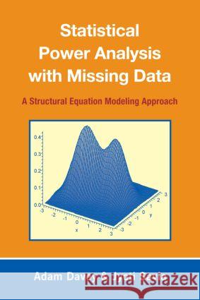 Statistical Power Analysis with Missing Data: A Structural Equation Modeling Approach Davey, Adam 9780805863703 Taylor and Francis - książka