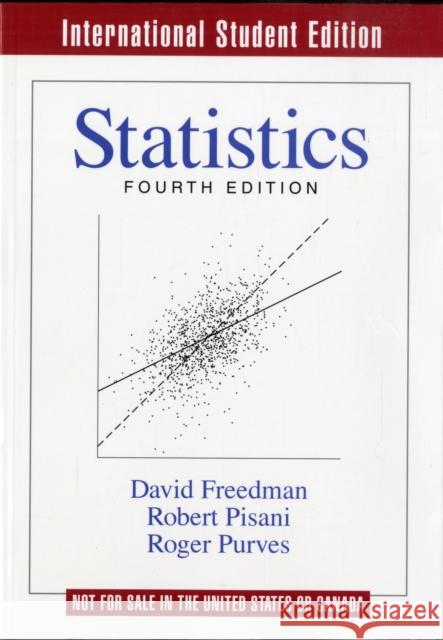 Statistics : International Student Edition David Freedman Robert Pisani 9780393930436 W W NORTON & CO LTD - książka