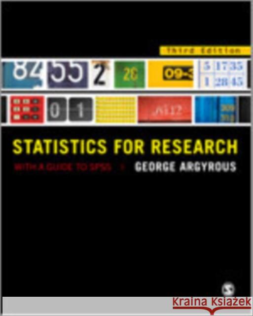 Statistics for Research: With a Guide to SPSS Argyrous, George 9781849205948 Sage Publications (CA) - książka